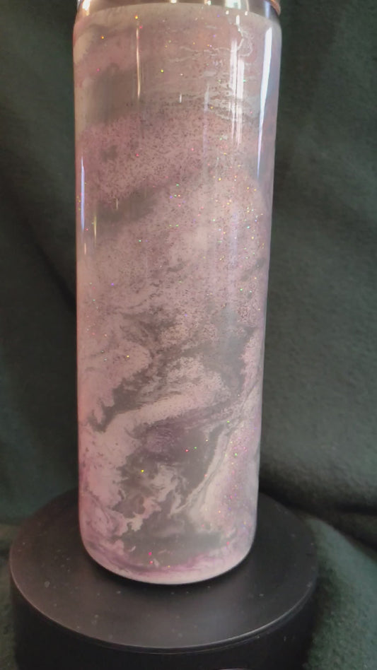 Pink & Grey w/shimmer #2